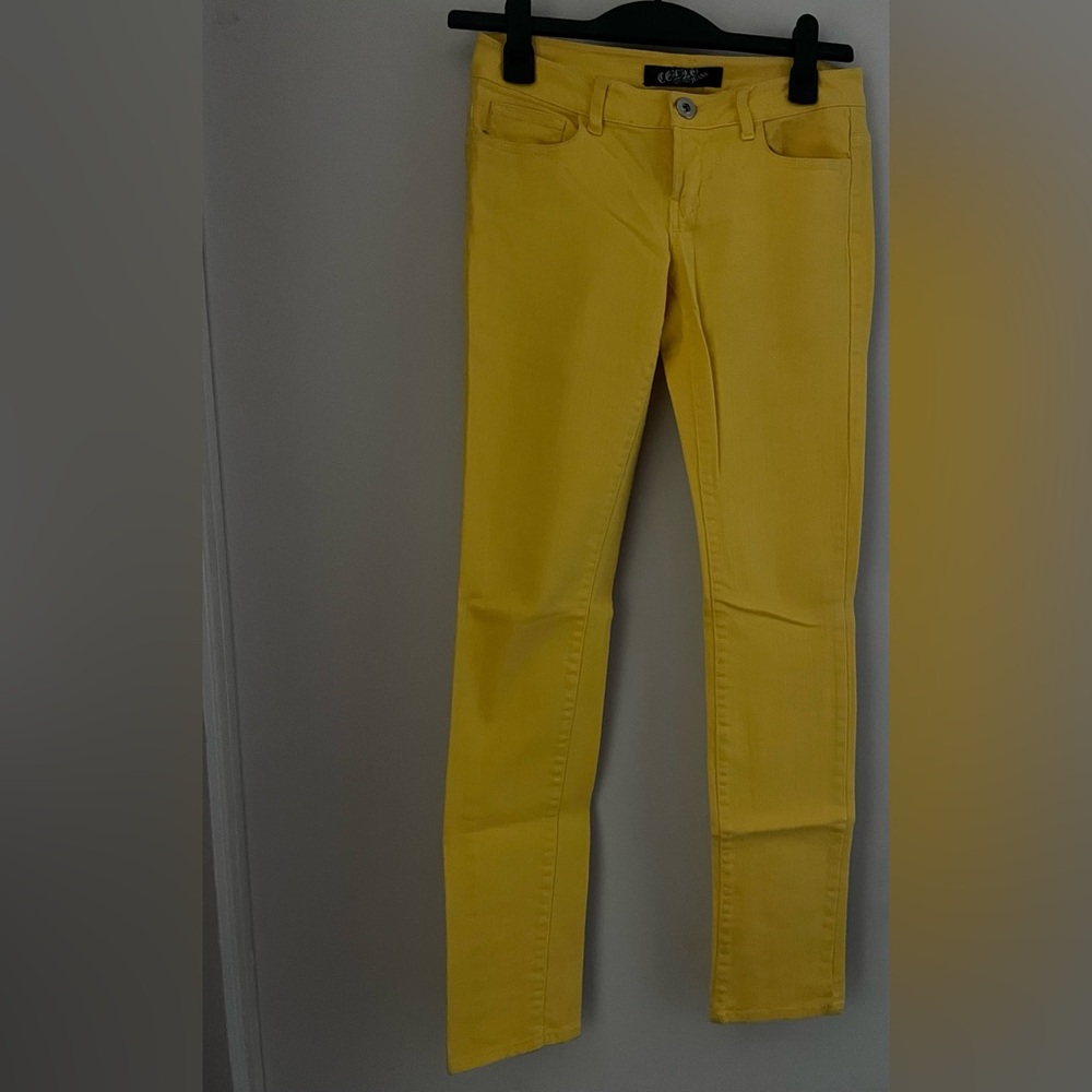 Yellow Stretch Skinny Jeans